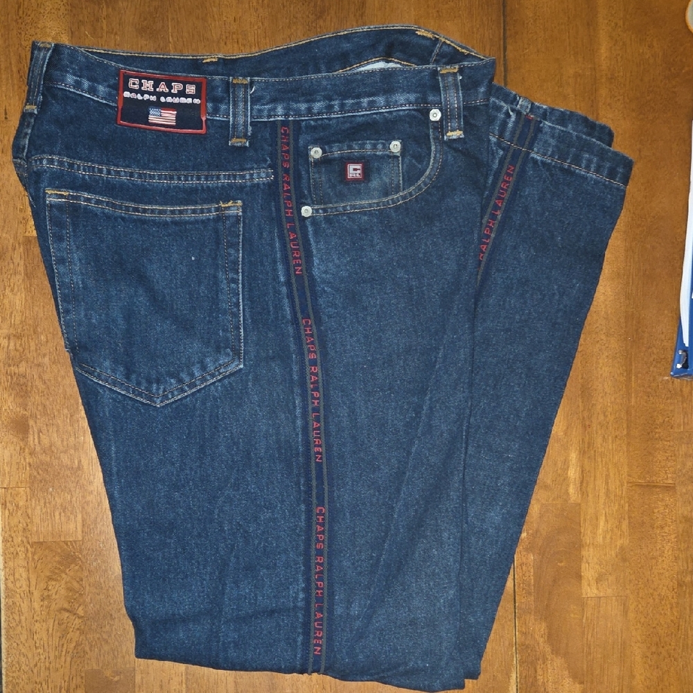 Chaps Ralph Lauren Unlimited Men's Dark Blue Relaxed Jeans